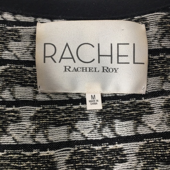 RACHEL ROY Lion Print Cardigan Size Medium - Picture 7 of 8